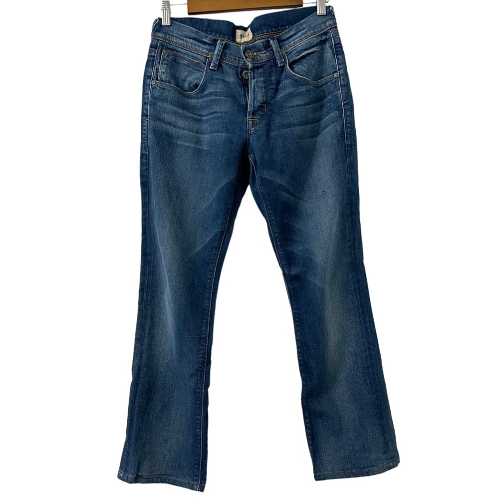 Hudson Jeans Womens Size 28 Clifton 5 Pocket Boot Button Fly Mid‎ Rise Stretch